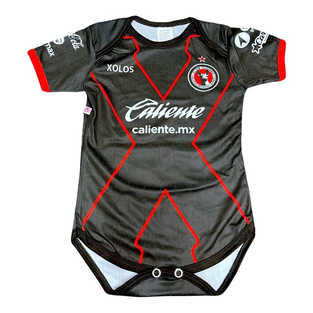 Tijuana Xolos Baby Soccer Jersey Bodysuit Babysuit Mameluco Futbol Mexico